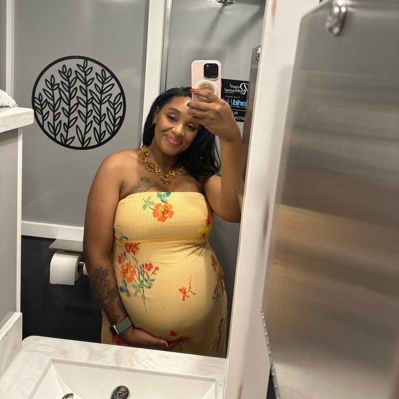 Free People Rosie Posie MIDI Dress Large - Picture 7 of 8